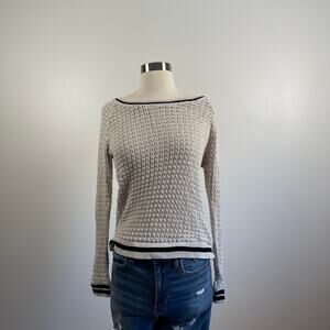 Ella Moss • Woven Crewneck Sweater
